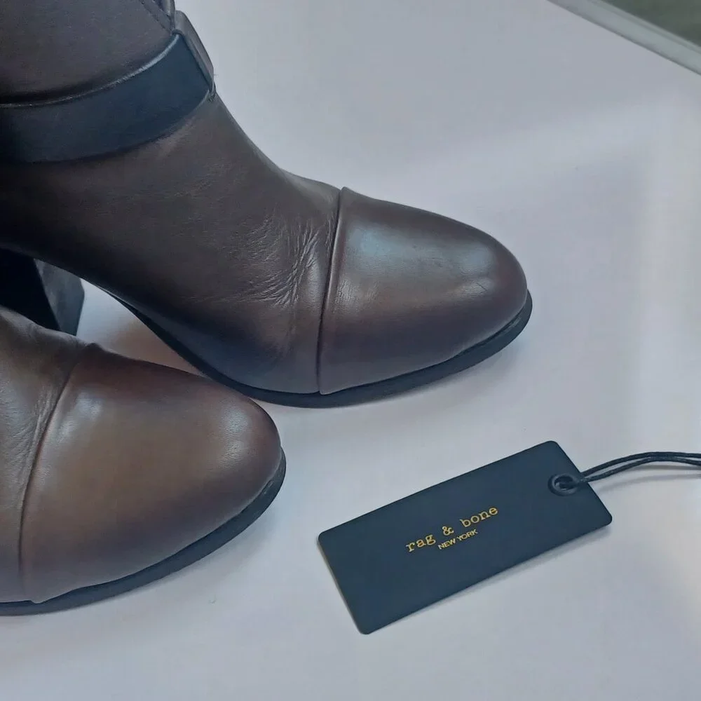 Rag & Bone Leather Harrow Ankle Bootie